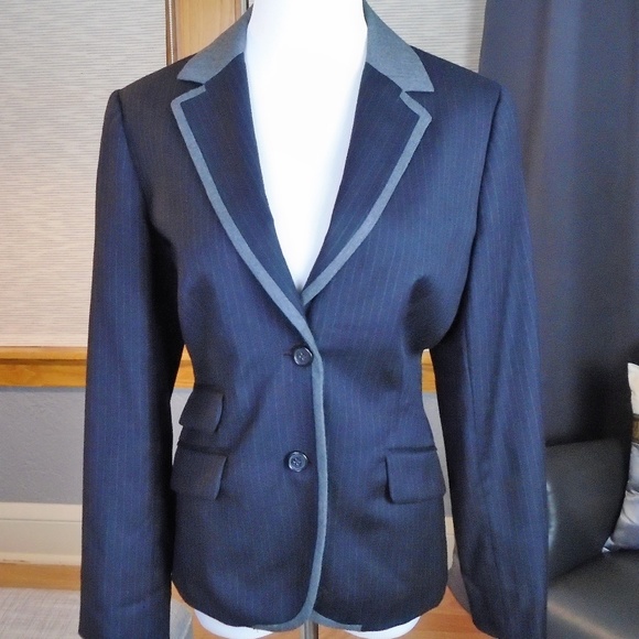 Brooks Brothers Jackets & Blazers - Brooks Brothers 346 Blue Gray Wool Blazer Size 10P